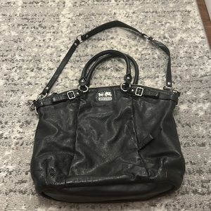 Coach Black Leather Bag